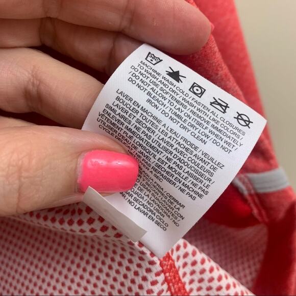 Nike Dri-Fit Red Zip-Up Jacket Gray Trim Detail - Picture 11 of 12